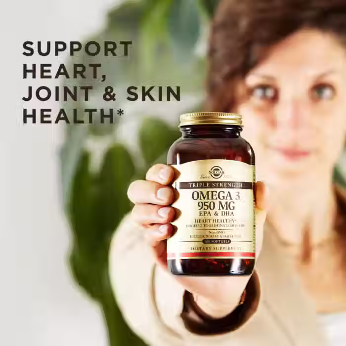 Miniatura: Omega 3 EPA DHA Triple Fuerza 950 mg Solgar 100 Capsulas Blandas