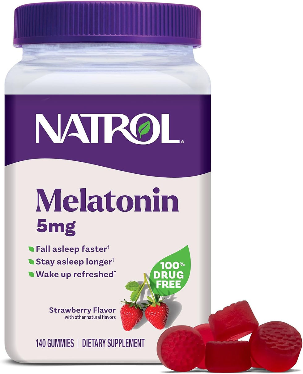 Gomitas de Melatonina Natrol Adultos 5 mg Sabor Fresa 140 Gomas