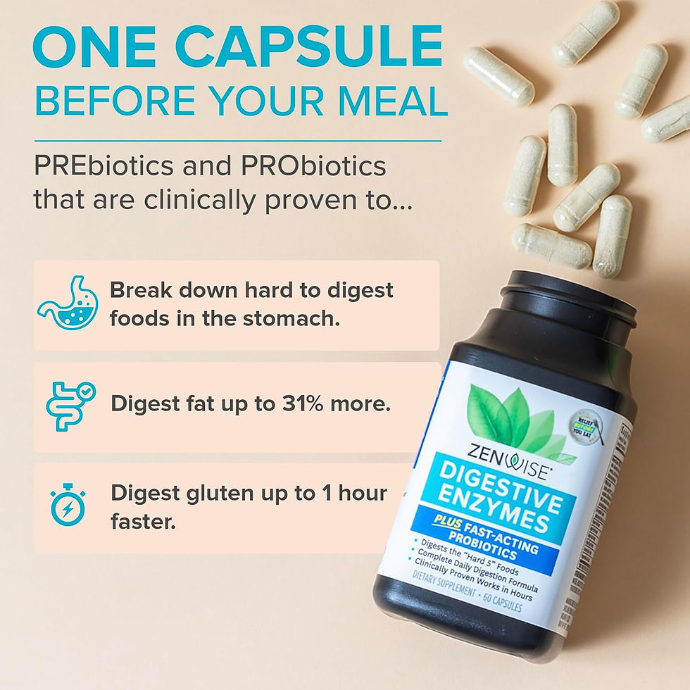 Miniatura: Enzimas Digestivas + Prebioticos + Probioticos Zenwise Health 60 Capsulas