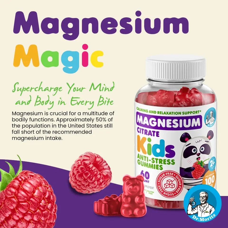 Miniatura: Citrato de Magnesio para Niños Dr Moritz 60 Gomitas Sin Azucar