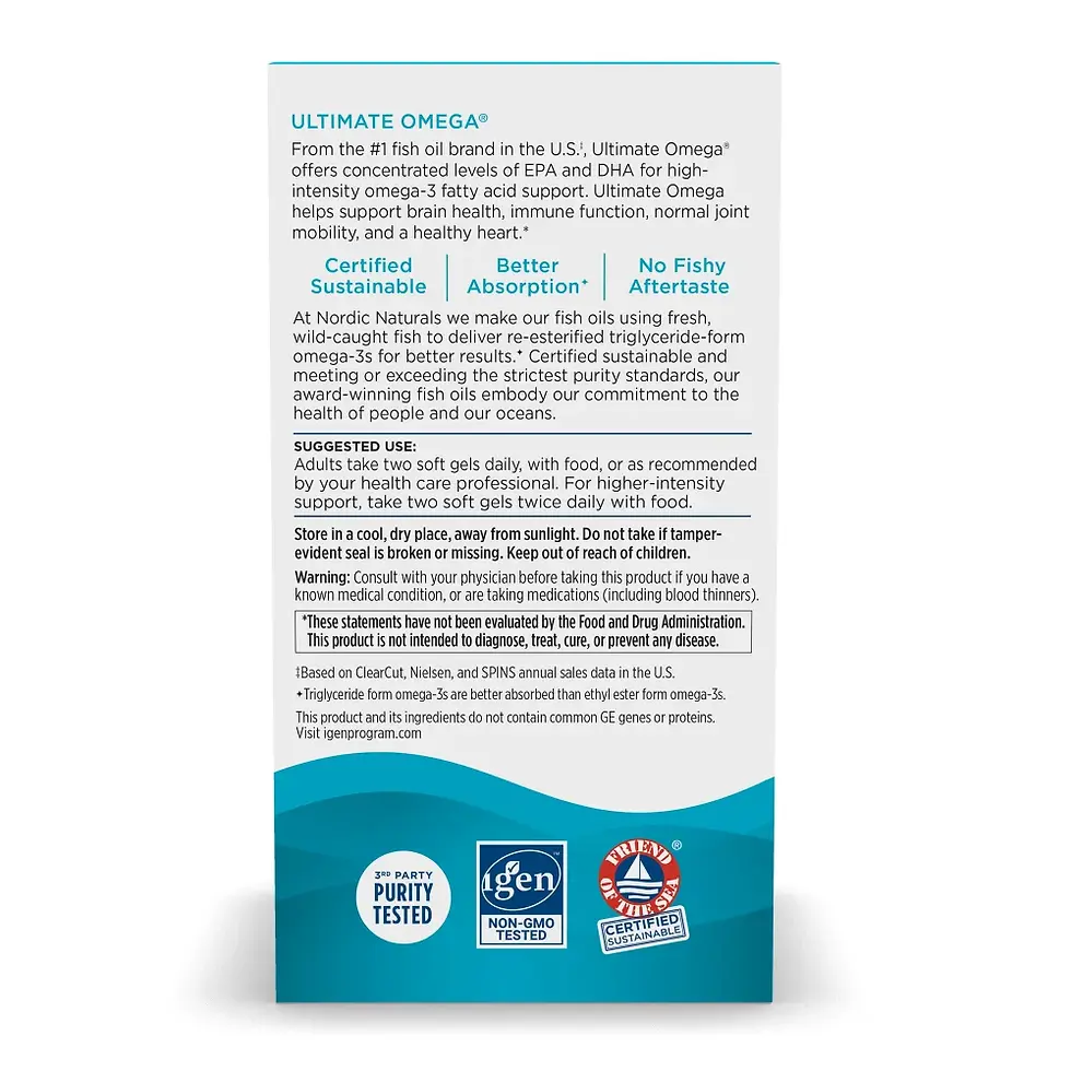 Miniatura: Ultimate Omega 3 Nordic Naturals 1280 mg 60 Capsulas