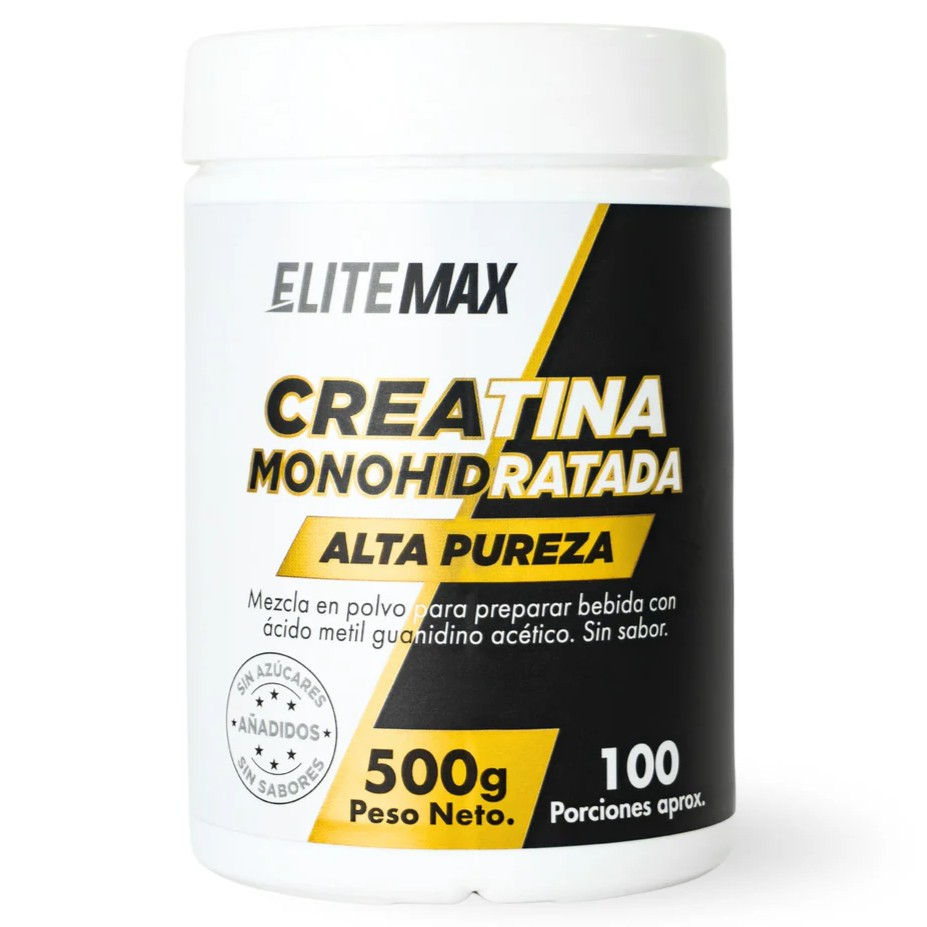 Creatina Monohidratada Elite Max en Polvo 500 g