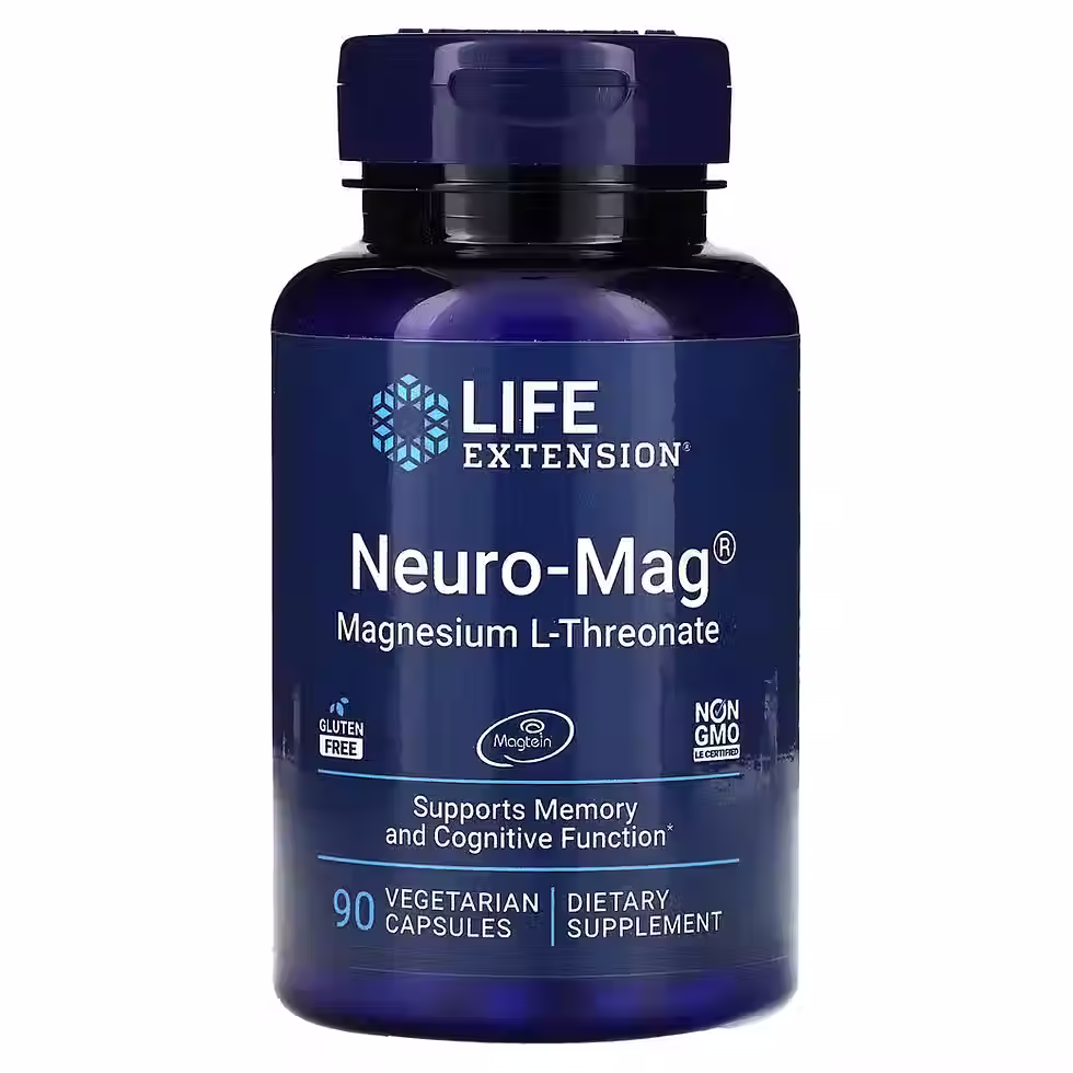 Neuro-Mag Treonato de Magnesio Magtein Life Extension 90 Capsulas