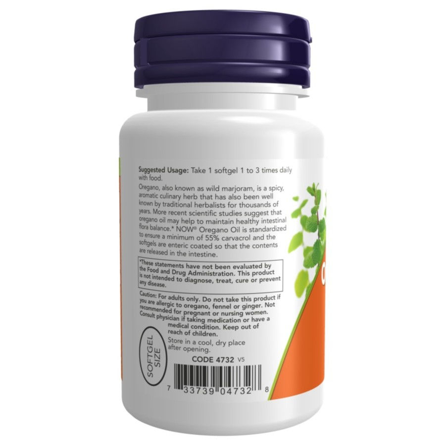 Miniatura: Aceite de Oregano Oil Now Foods Origanum Vulgare 90 Capsulas Blandas