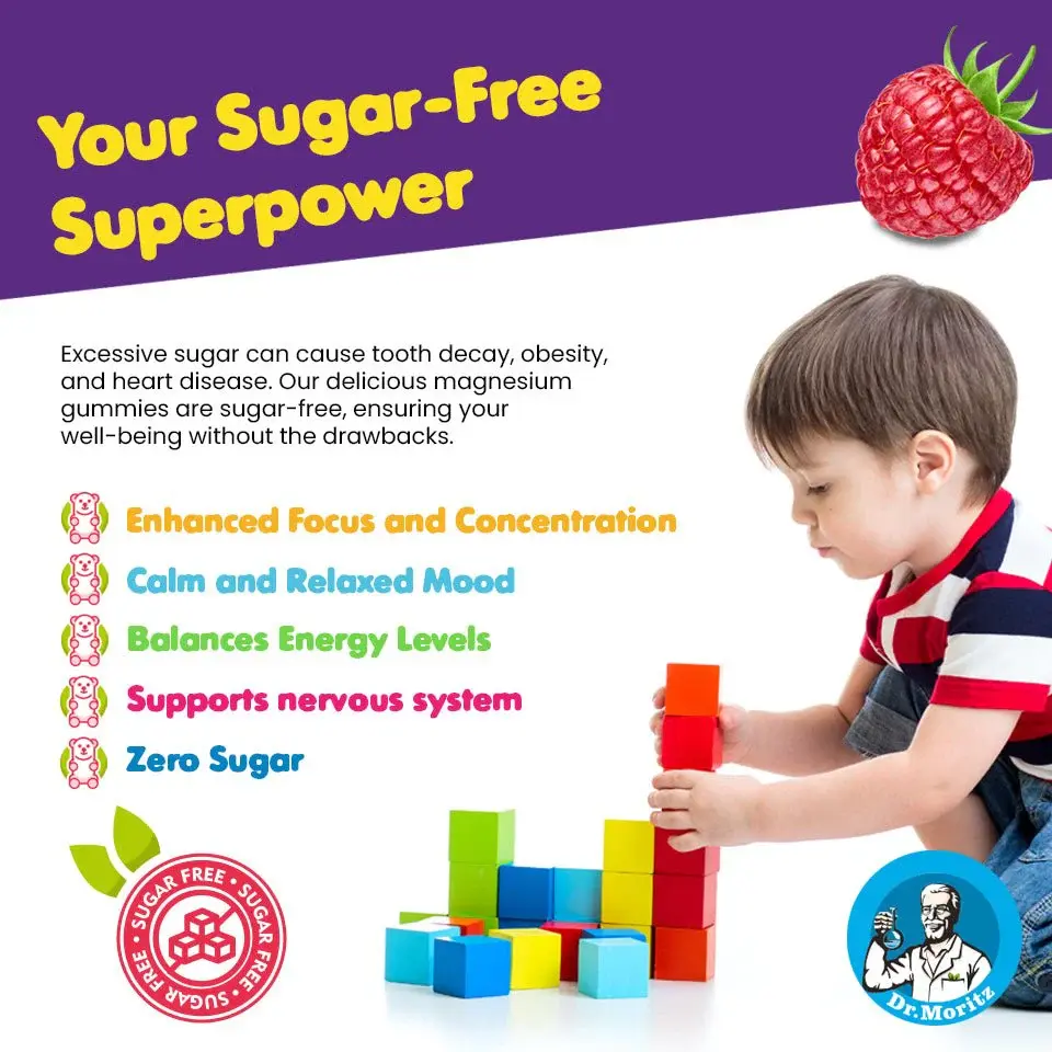 Miniatura: Citrato de Magnesio para Niños Dr Moritz 60 Gomitas Sin Azucar