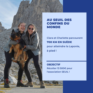 Clara et Charlotte parcourent la Suède au profit de SEUIL