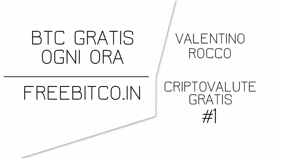 OGNI ORA BITCOIN GRATIS