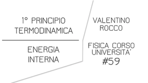 Primo Principio della Termodinamica ed energia interna