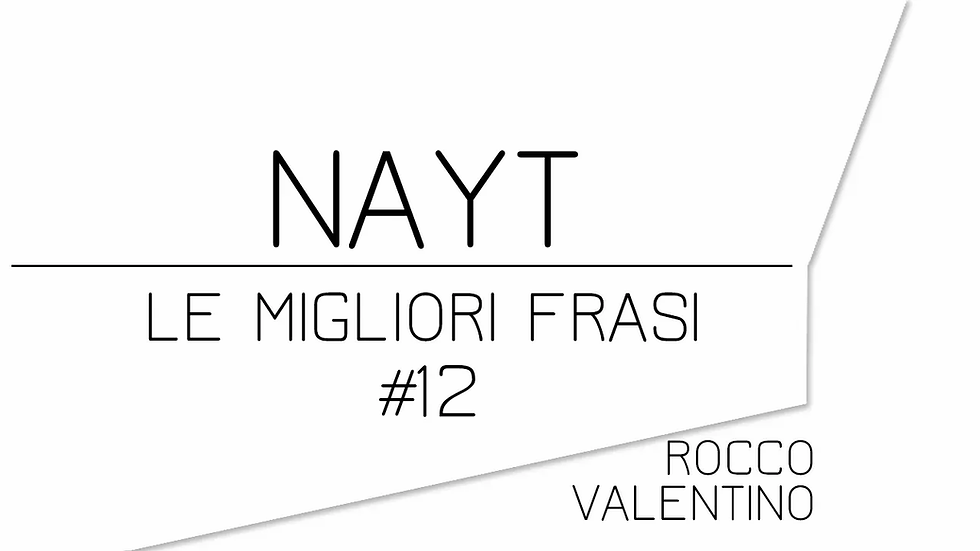 NAYT: Le migliori frasi