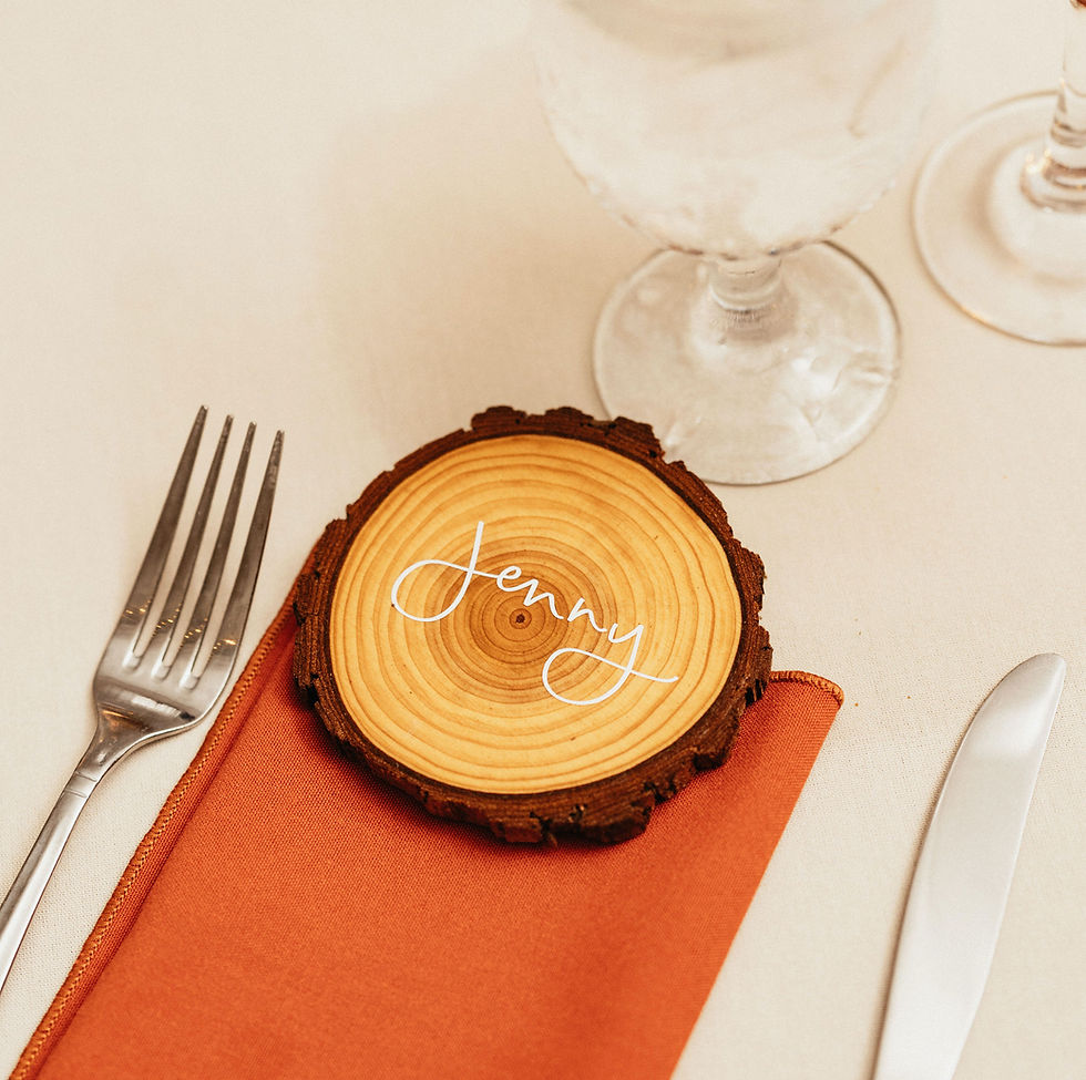 Wood Place Card
