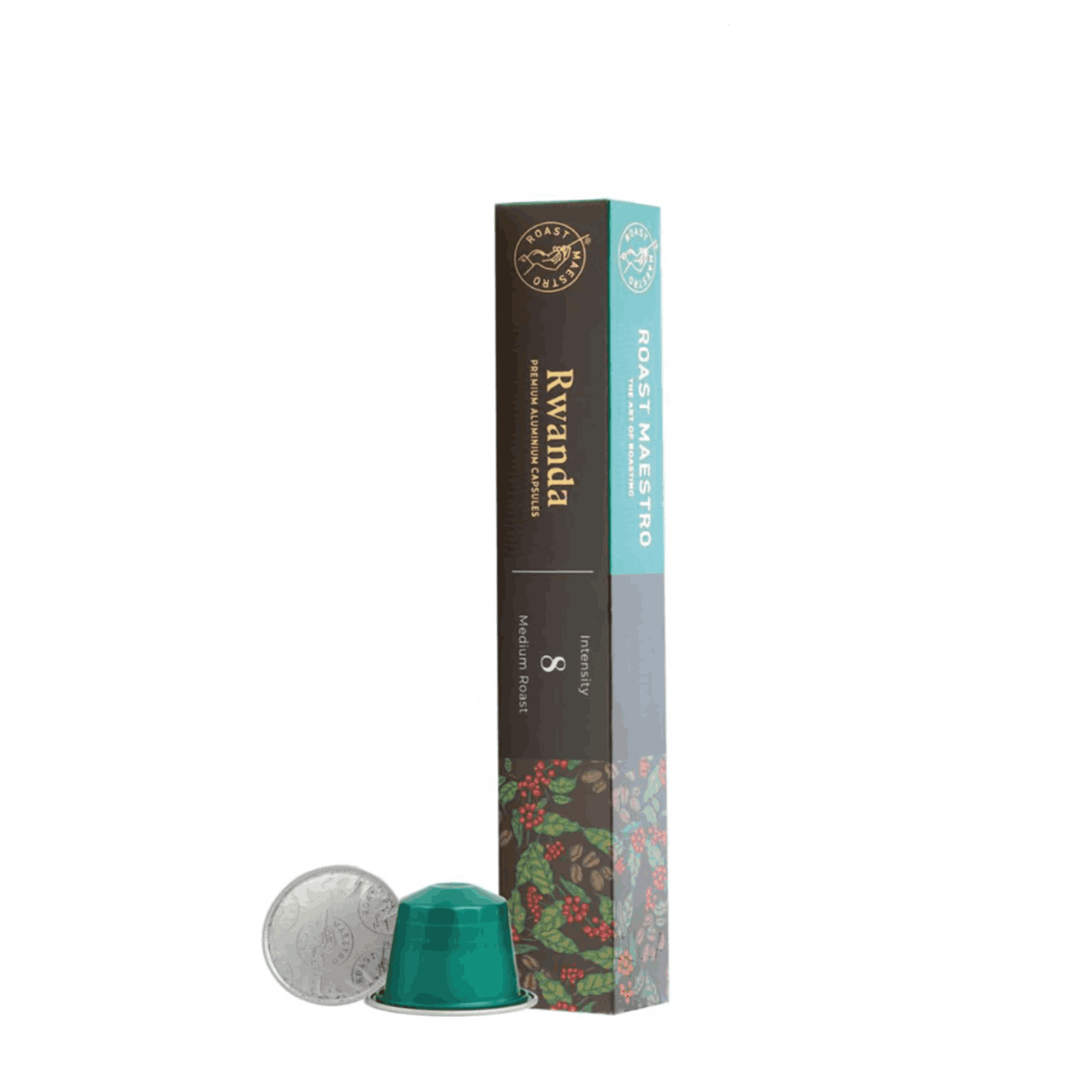 Roast Maestro Rawanda,10 Capsules, Black