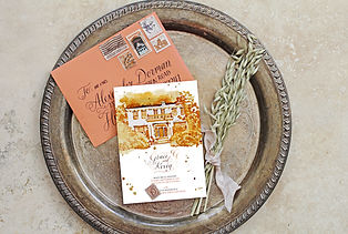 Watercolor House Invitation