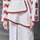 Thumbnail: White Coat with Basque and Handmade Embroidery