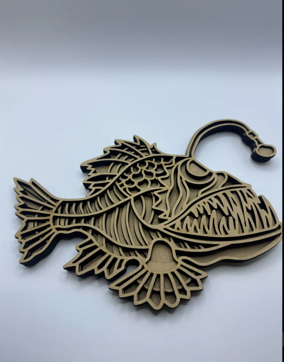Thumbnail: Devious UV Reactive Angler Fish DIY art kit