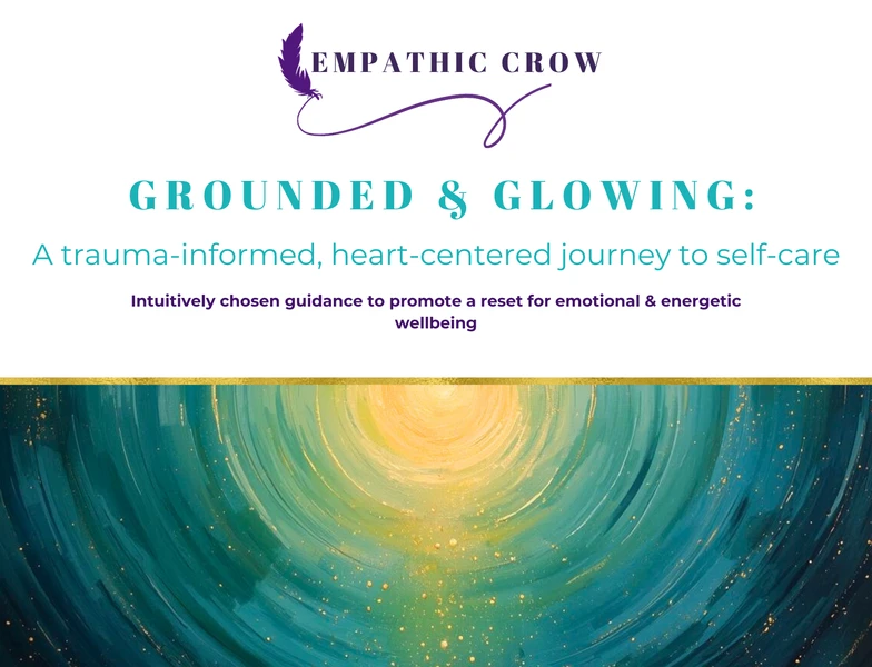 Grounded and Glowing heart-centered self-care course image representing grounding and nervous system support