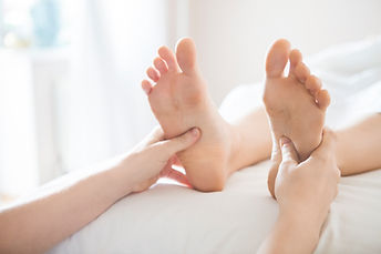 Fußmassage-Therapie-Sitzung