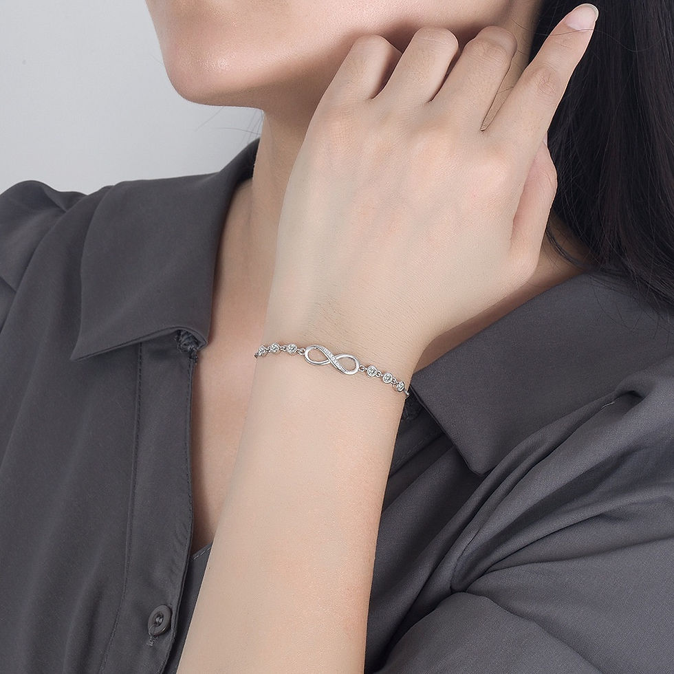 Thumbnail: The Seraphina Infinity Bolo Bracelet