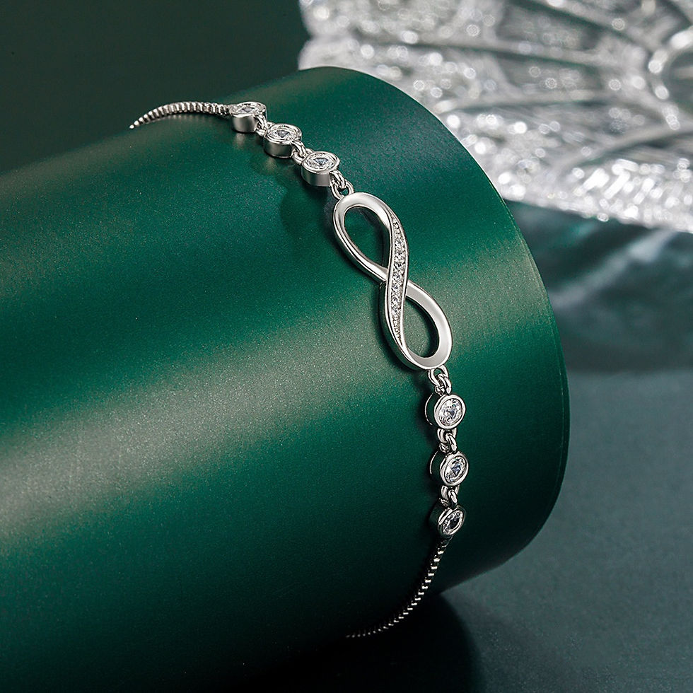 Thumbnail: The Seraphina Infinity Bolo Bracelet