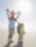 Family on the beach