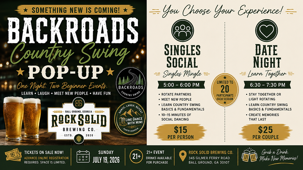 Rock Solid - Backroads Country Swing Pop-Up