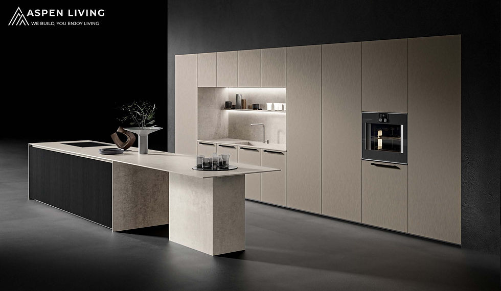 Tủ bếp inox 304 cánh kính: Phân tích chuyên âu từ kết cấu lõi đến nghệ thuật xử lý bề mặt