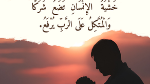 خَشْيَةُ الإِنْسَانِ تَضَعُ شَرَكًا، وَالْمُتَّكِلُ عَلَى الرَّبِّ يُرْفَعُ. الأمثال ٢٩: ٢٥