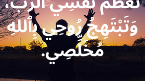 تُعَظِّمُ نَفْسِي الرَّبَّ، وَتَبْتَهِجُ رُوحِي بِاللهِ مُخَلِّصِي. لوقا ١: ٤٦، ٤٧