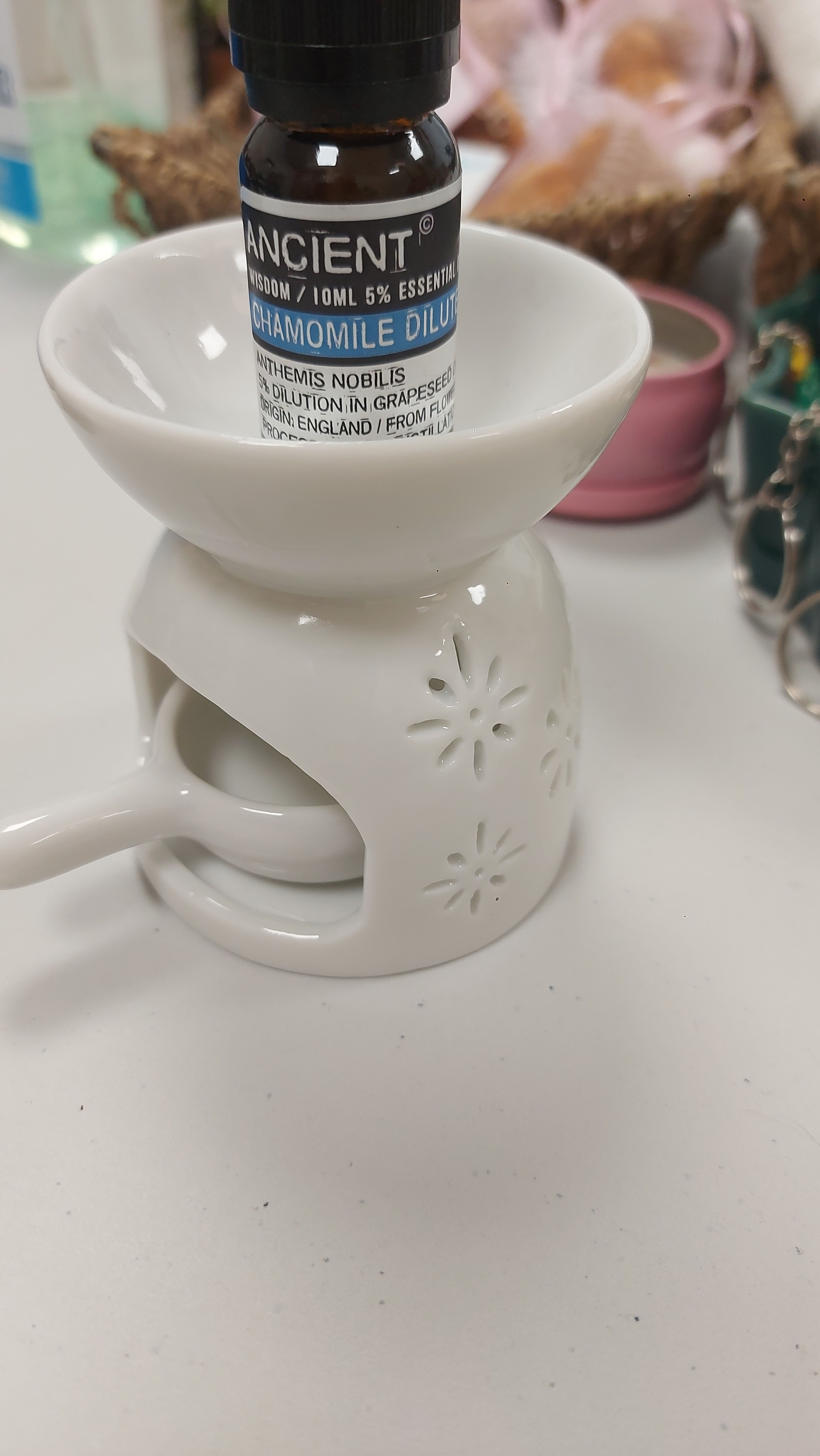 Oil Burner with an essential oil 