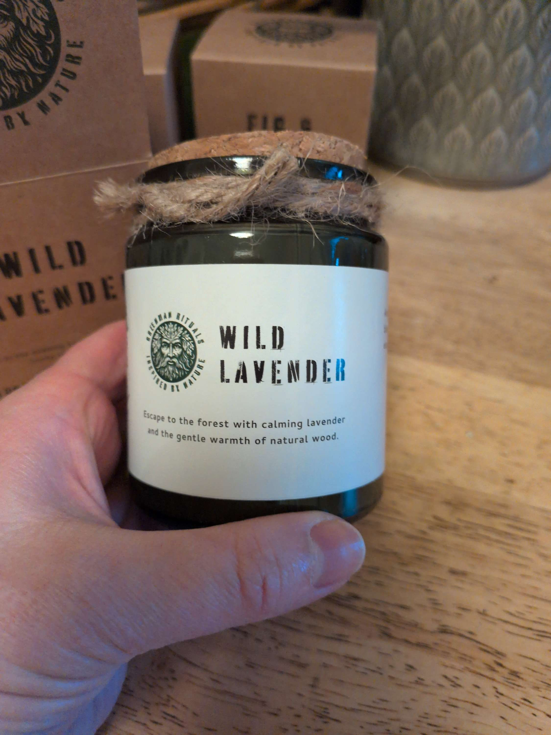 Woodwick soy candle - Wild Lavender 