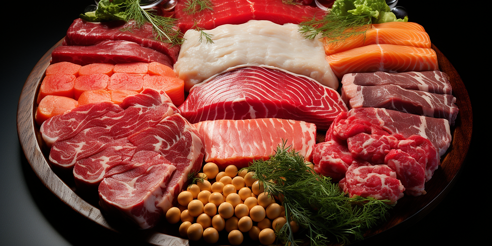 A plate full of protein