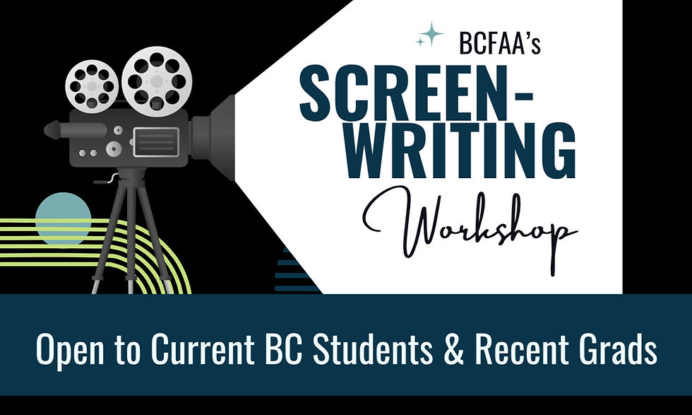 BCFAA's Screenwriting Workshop