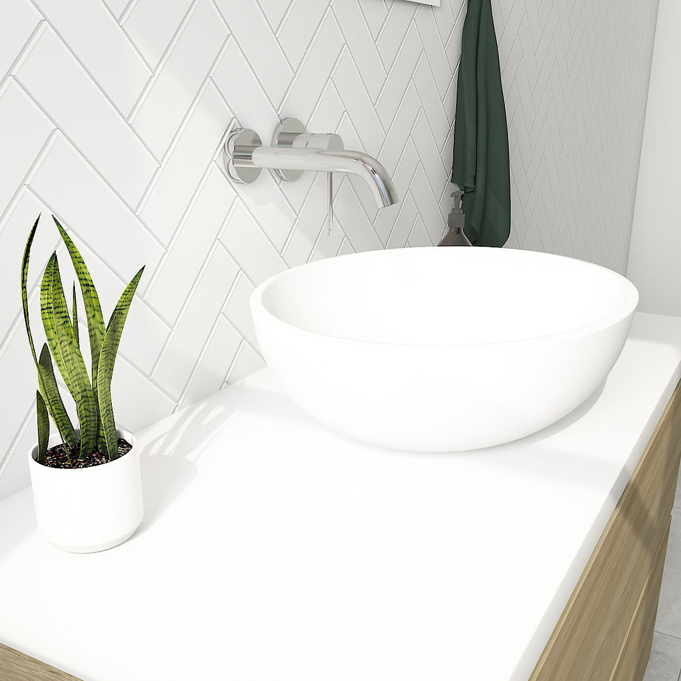Thumbnail: Inbouw wastafelkraan in chroom met compleet inbouw en afbouwdeel