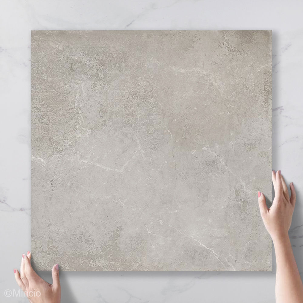 Mono Grey Betonlook vloer/wandtegels 60x60cm