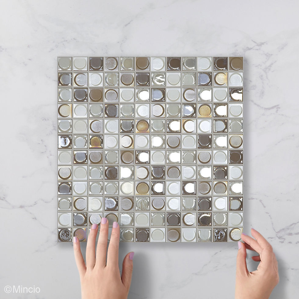 Lichte Tinten Blend Glasmozaïek Tegels