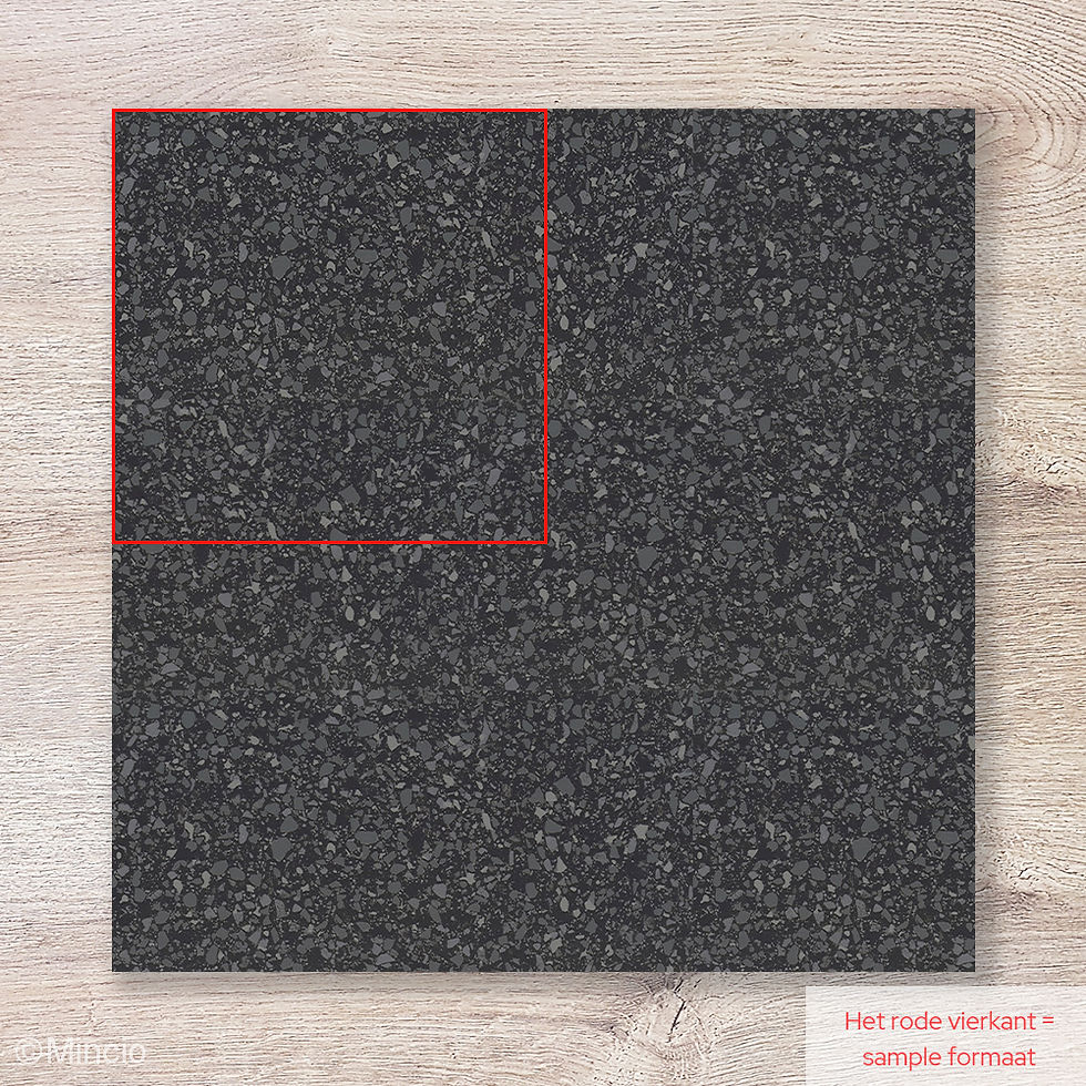 Thumbnail: Terrazzo Marmette Nero vloer/wandtegel antraciet sample formaat