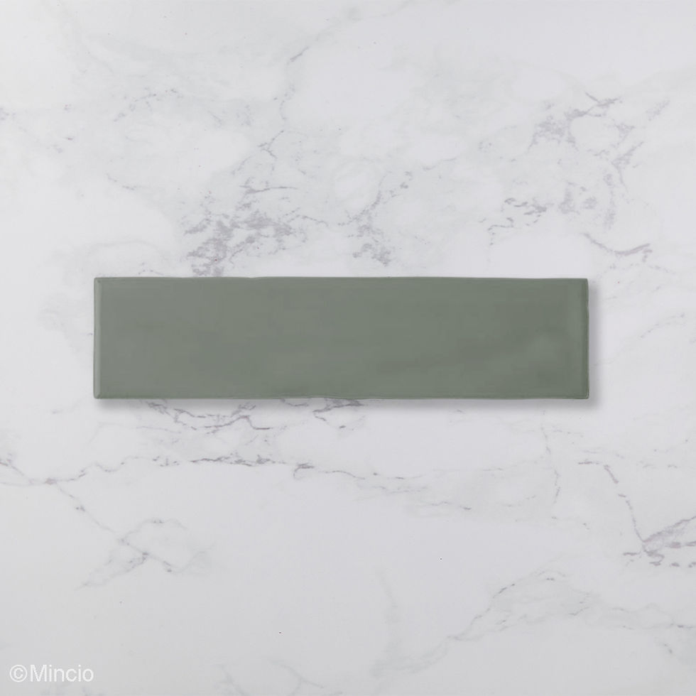 Thumbnail: Handvorm Metrotegels Olijf Mat Groene Wandtegels