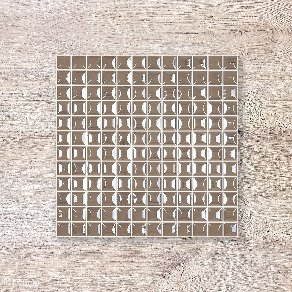 Coffee Bruine Vierkant Glasmozaïek Tegels