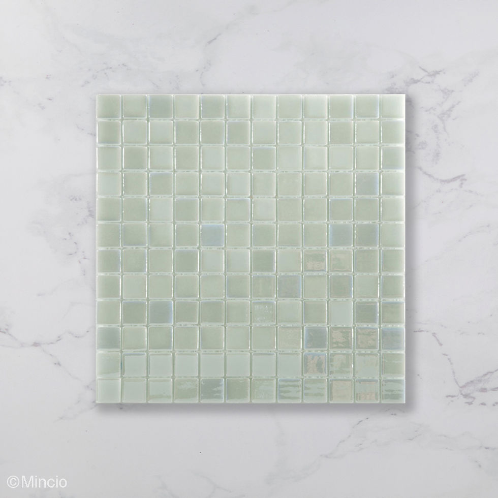 Licht Zeegroene Glasmozaïek Tegels