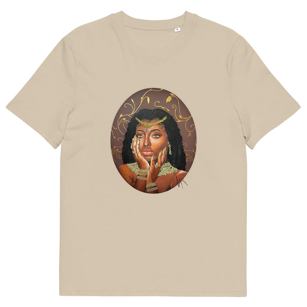 Thumbnail: Unisex organic cotton t-shirt The Golden Enchantress