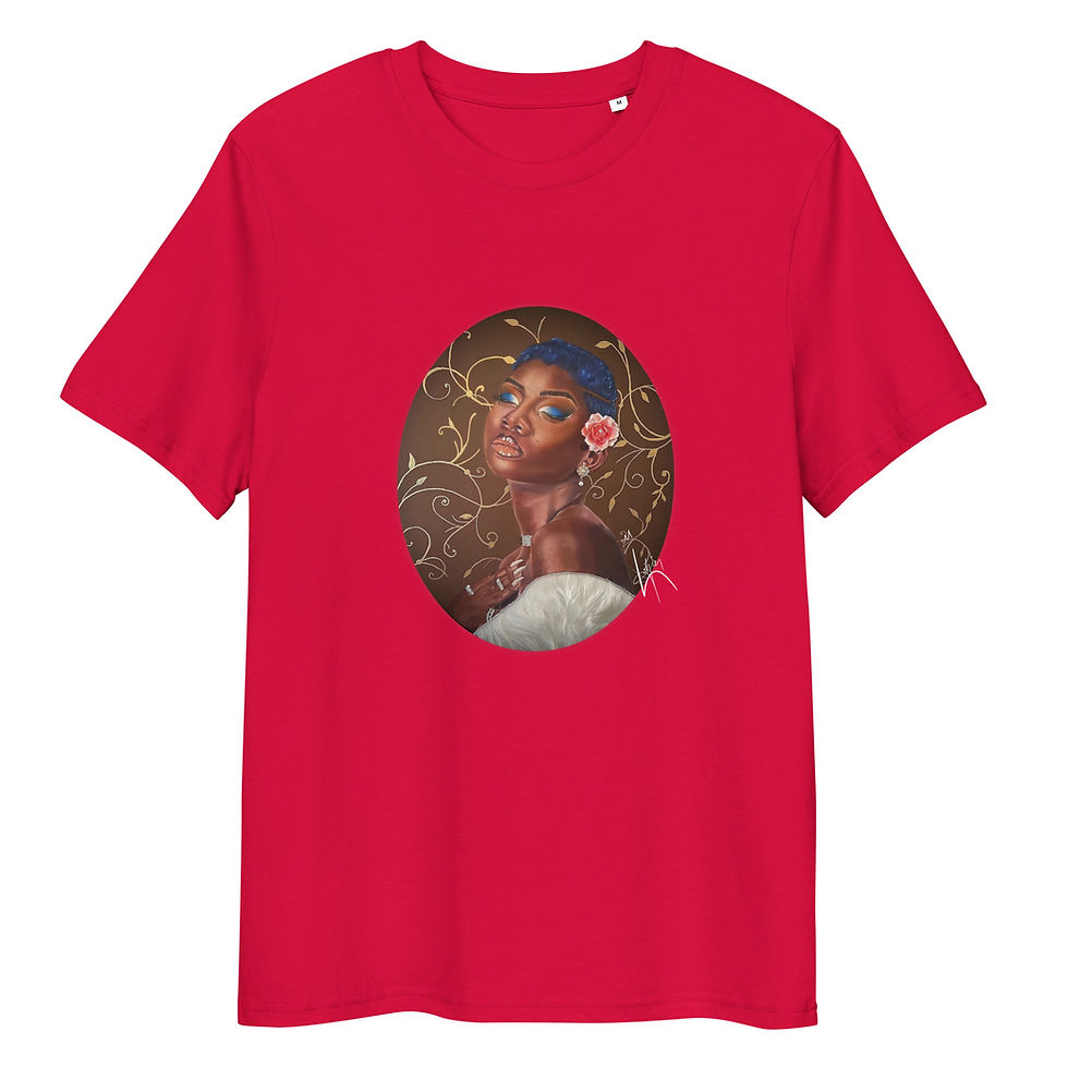 Thumbnail: Unisex organic cotton t-shirt "The Royal Temptress"