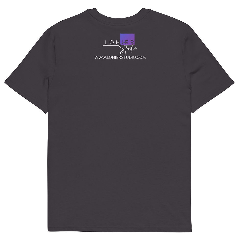 Thumbnail: Unisex organic cotton t-shirt Ebony