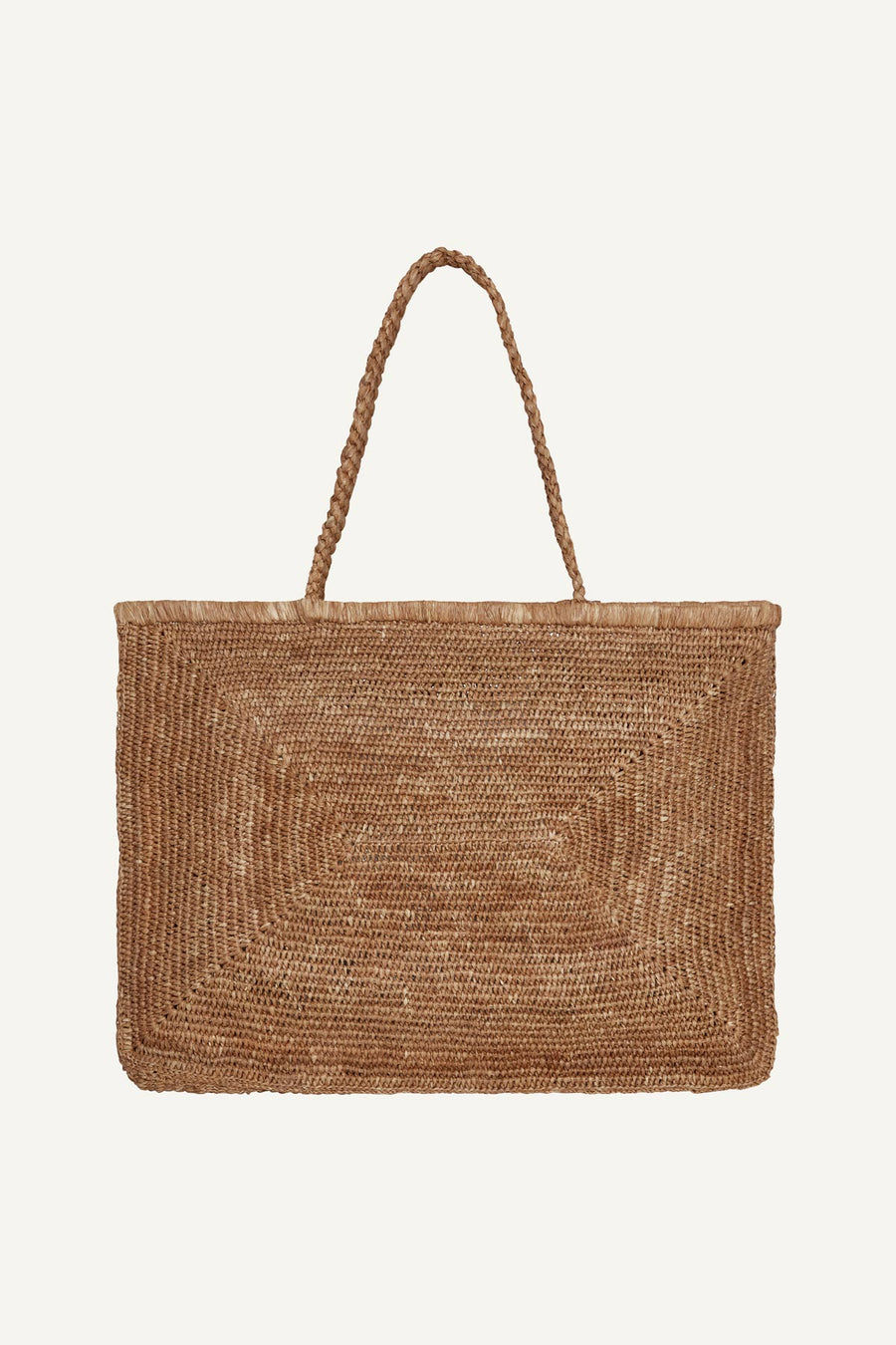 Vitamin A's Amani Tote in Caramel Raffia