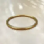 This sleek and slim Paros Bangle is your style essential.  18K gold plated.