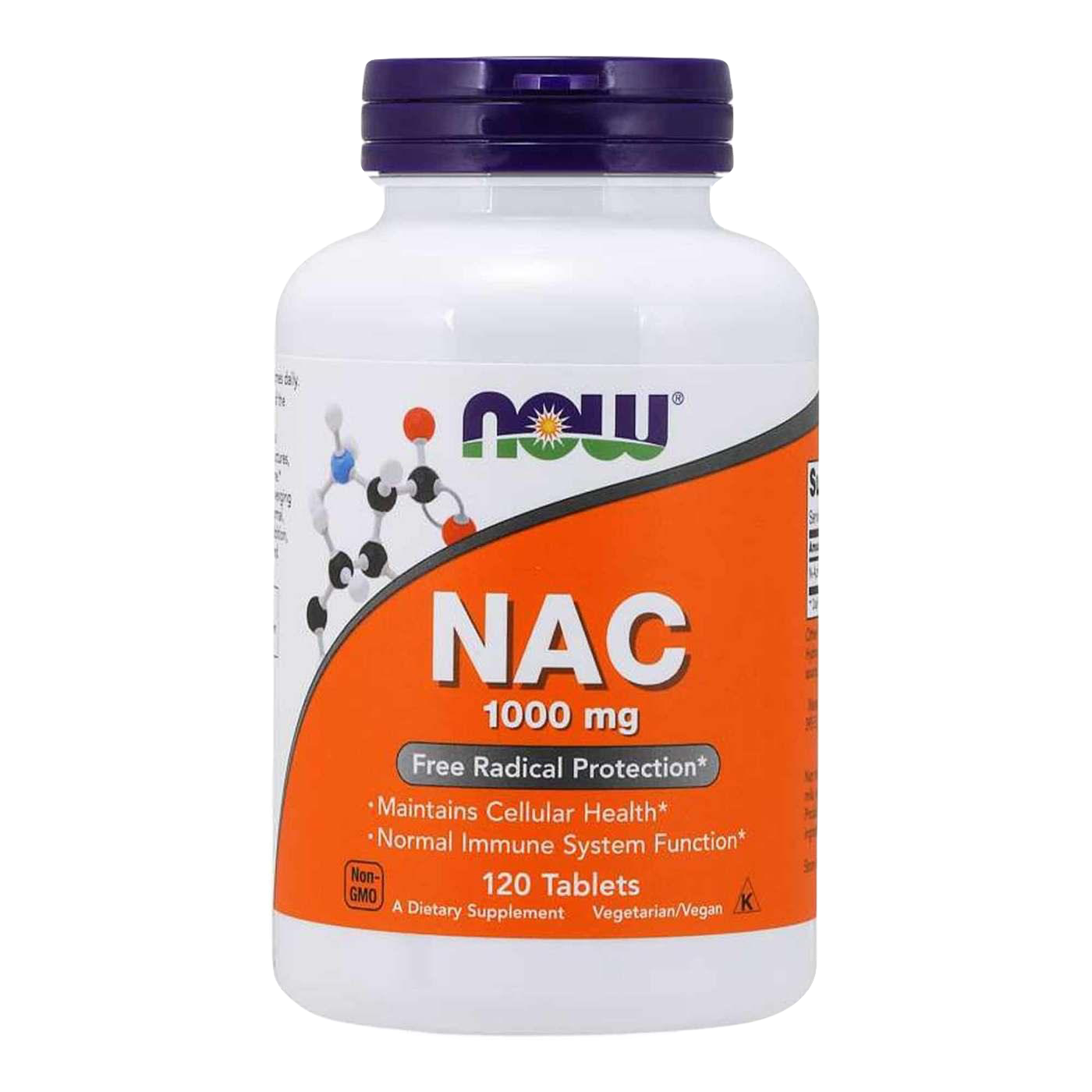 Now nac ( N-acétyl-cystéine ) 1000 mg, 120 ct