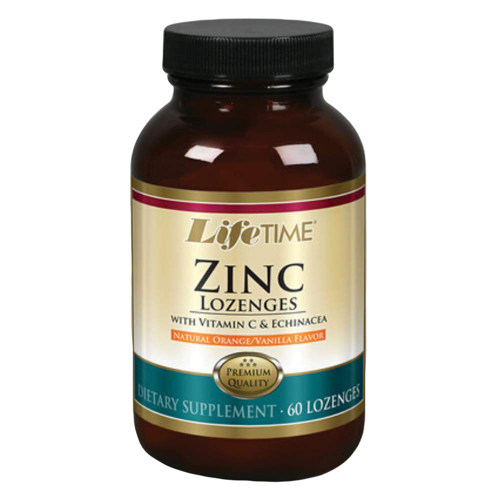 Lifetime zinc pastilles + vitamine c & échinacée 60 ct