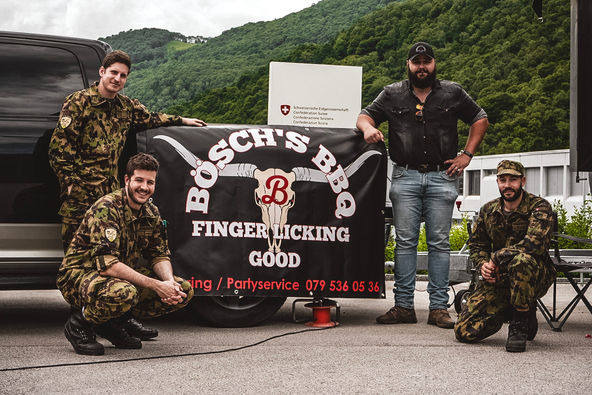 catering, bbq, boeschsbbq, schweizer armee 