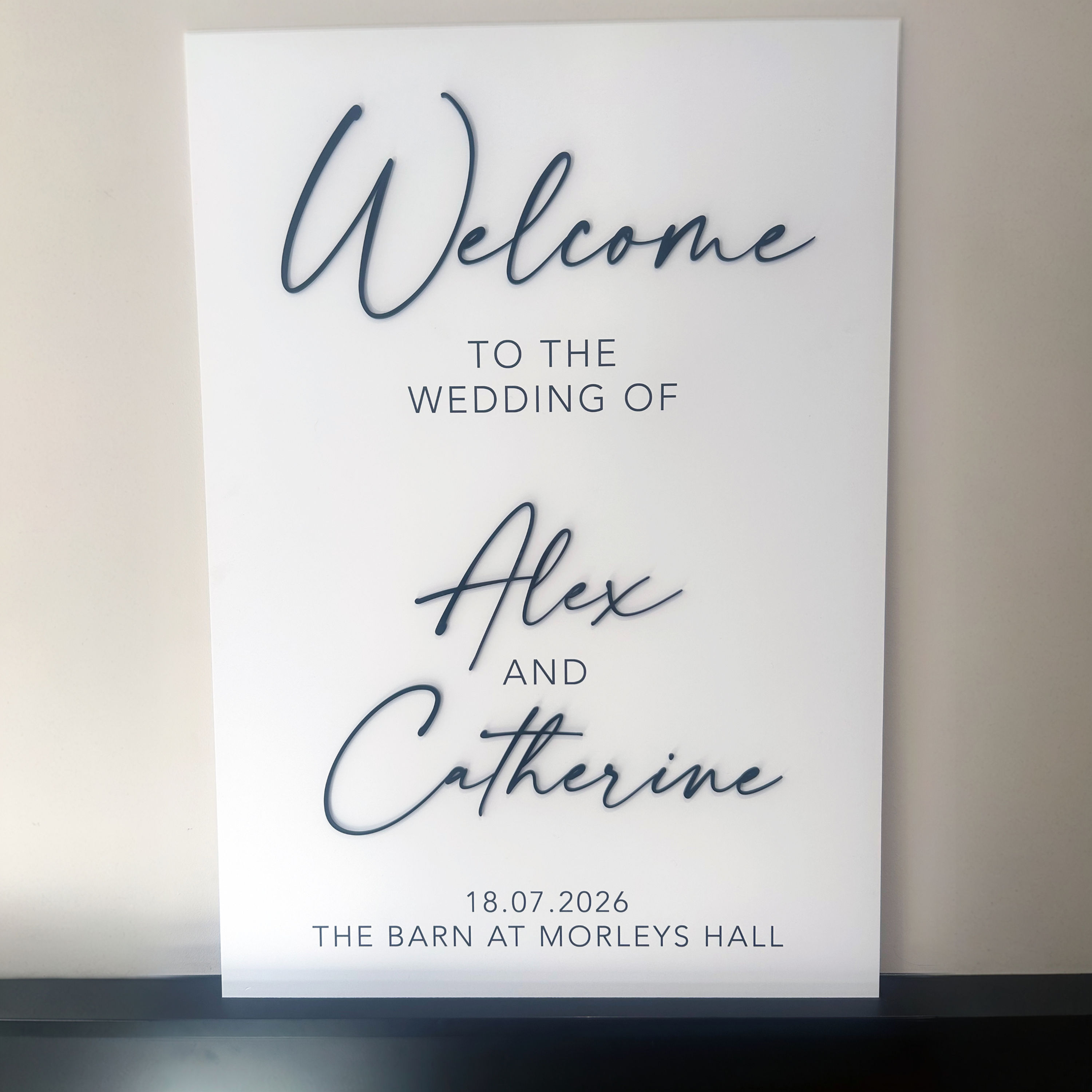 Acrylic Wedding Welcome Sign, Luxury Welcome Sign, 3D Wedding Signage, Custom Wedding Signage, Welcome To The Wedding Of