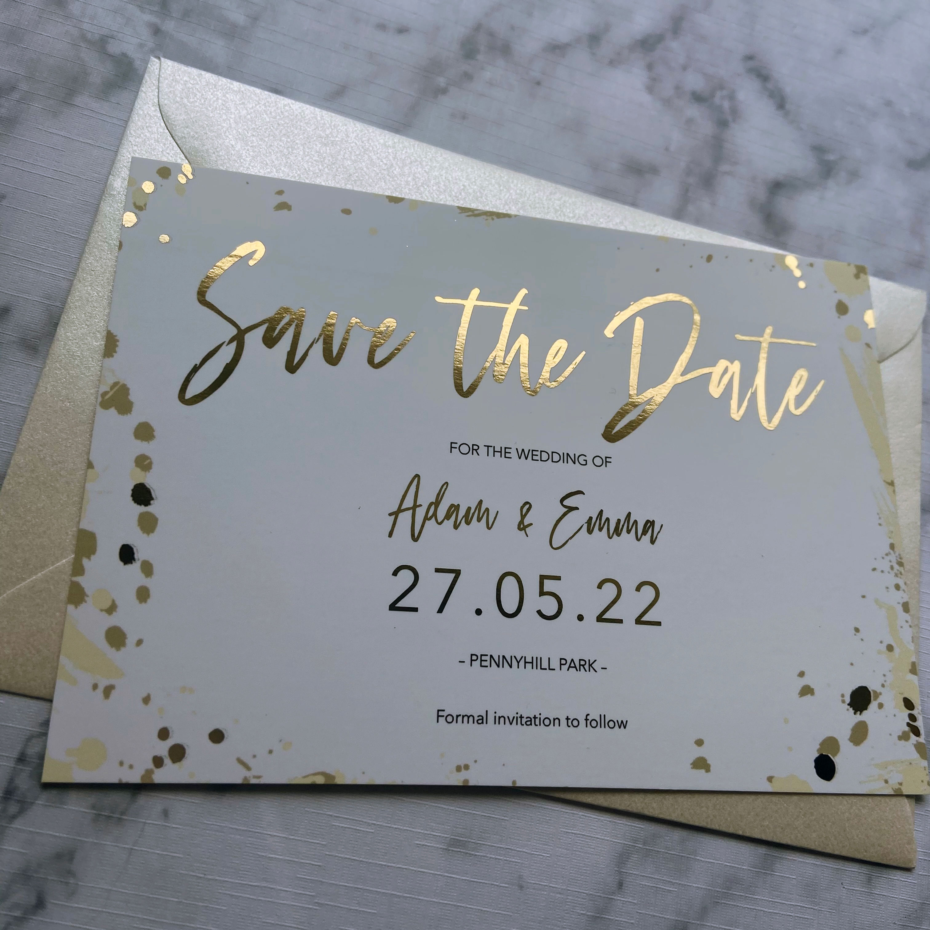 Foil Save the Date, Luxury Save the Date, Neutral Save the Date, Modern Save the Date, Ivory Save the Date