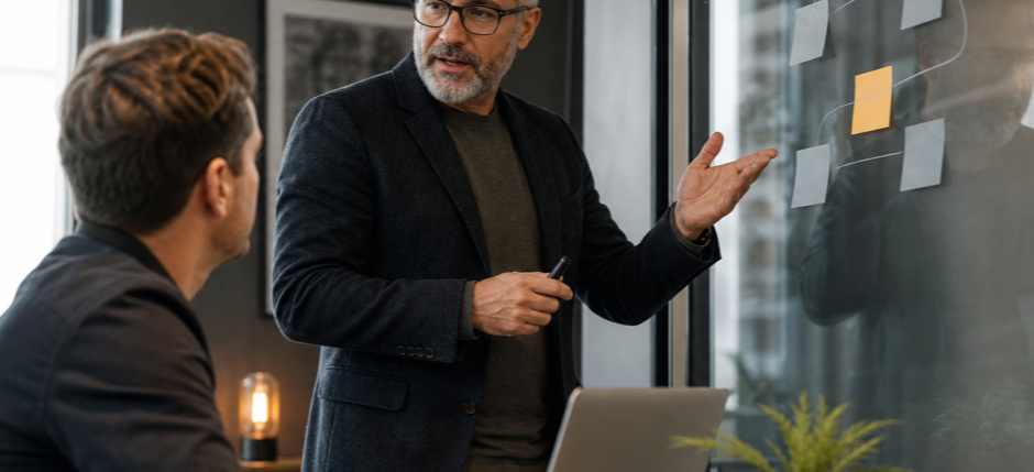 Fractional CTO advising a small-business founder