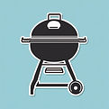 Create a simple icon representing a gril